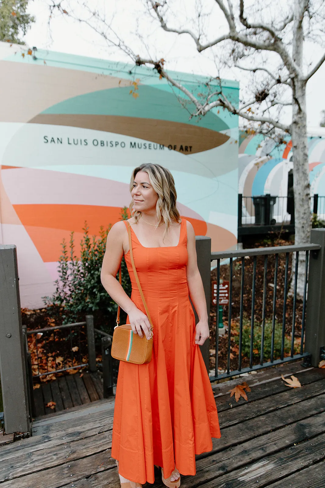 Staud Wells Dress in Cayenne