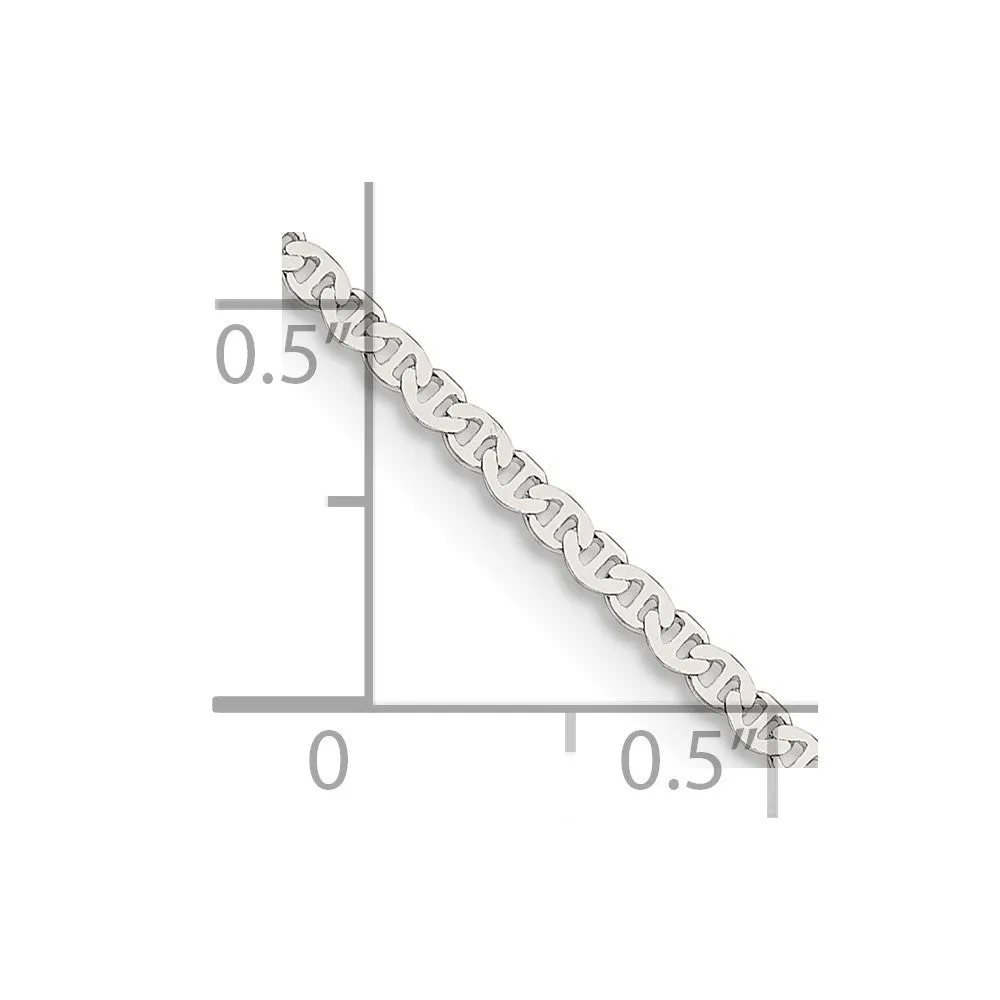 Sterling Silver 1.85mm Flat Anchor Chain
