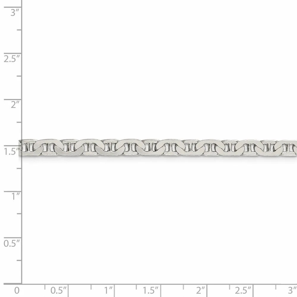 Sterling Silver 4.5mm Flat Anchor Chain
