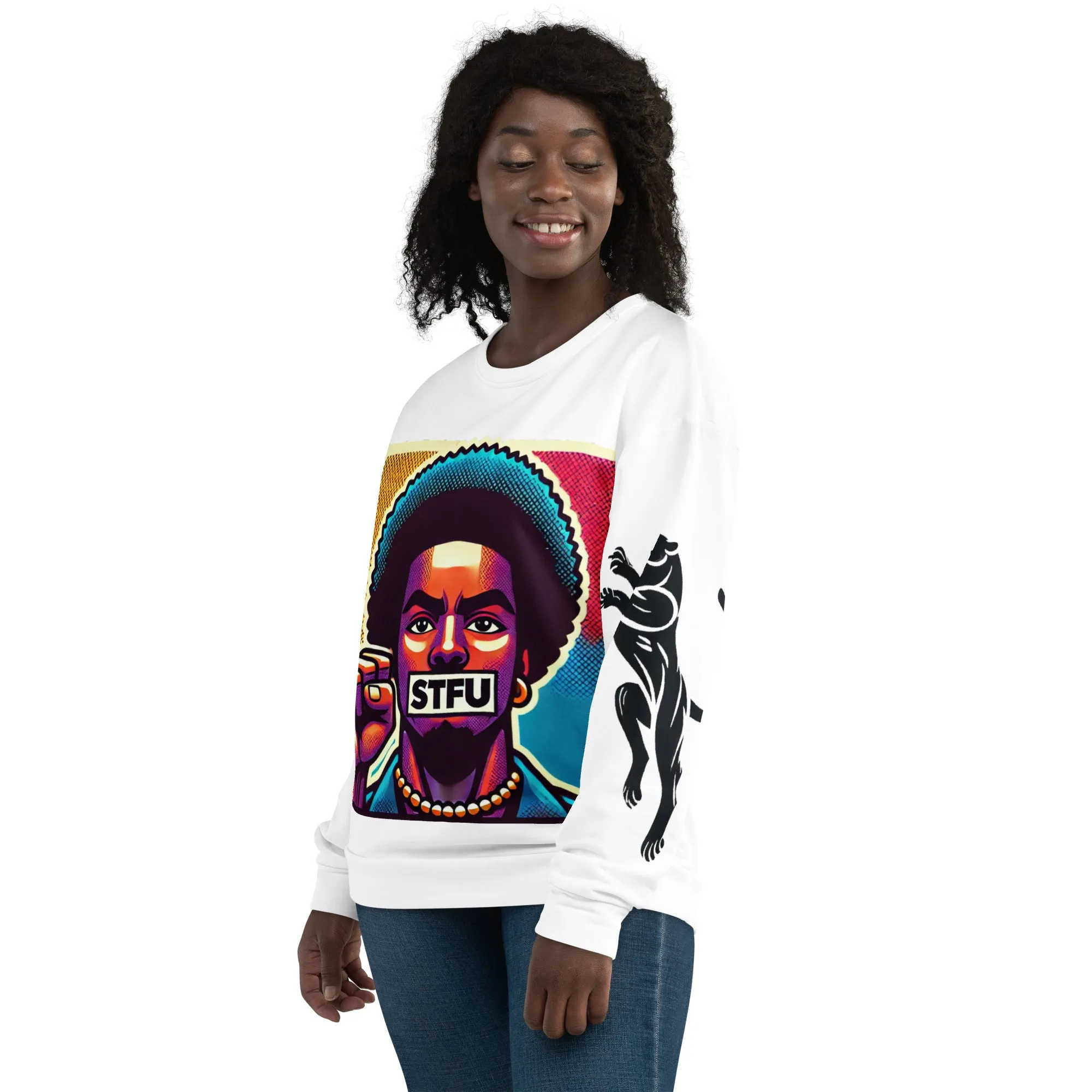 STFU Power Fist Unisex Sweatshirt - Panthers - Male