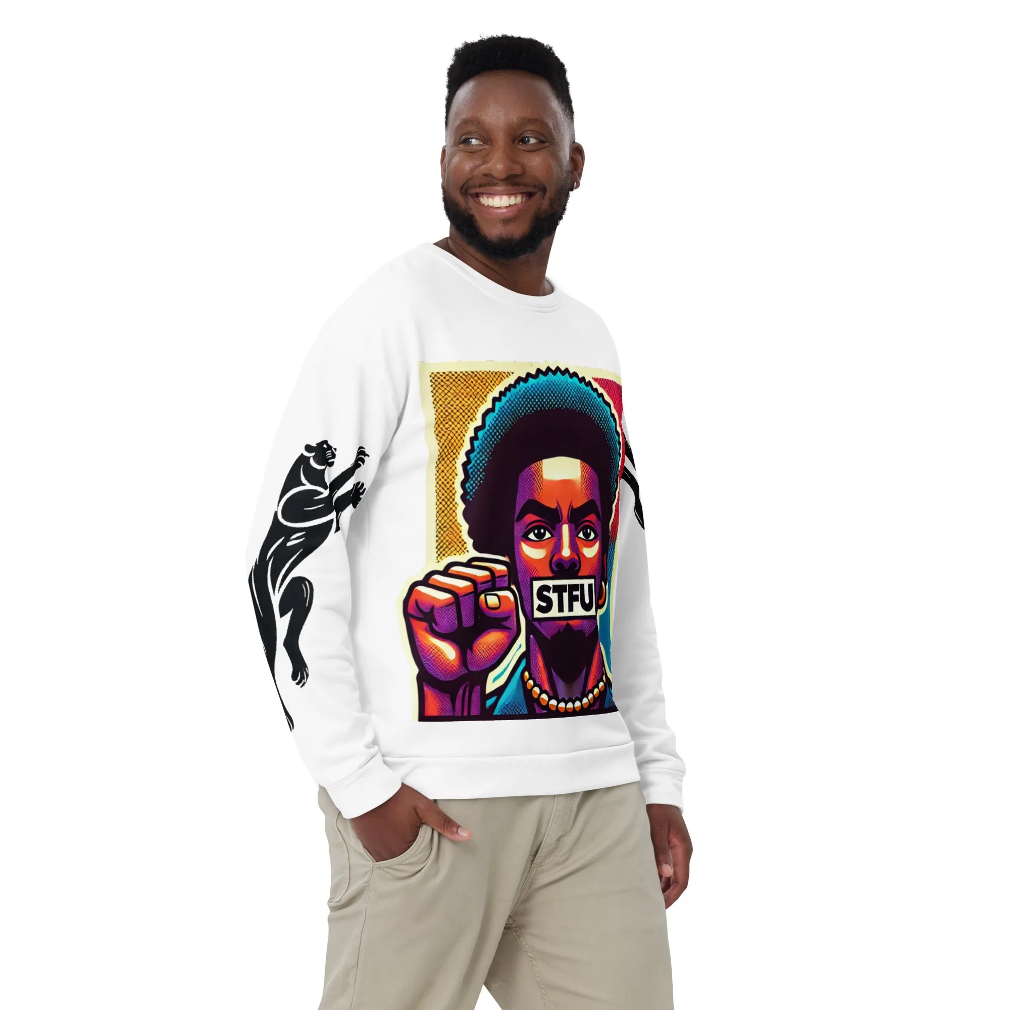 STFU Power Fist Unisex Sweatshirt - Panthers - Male