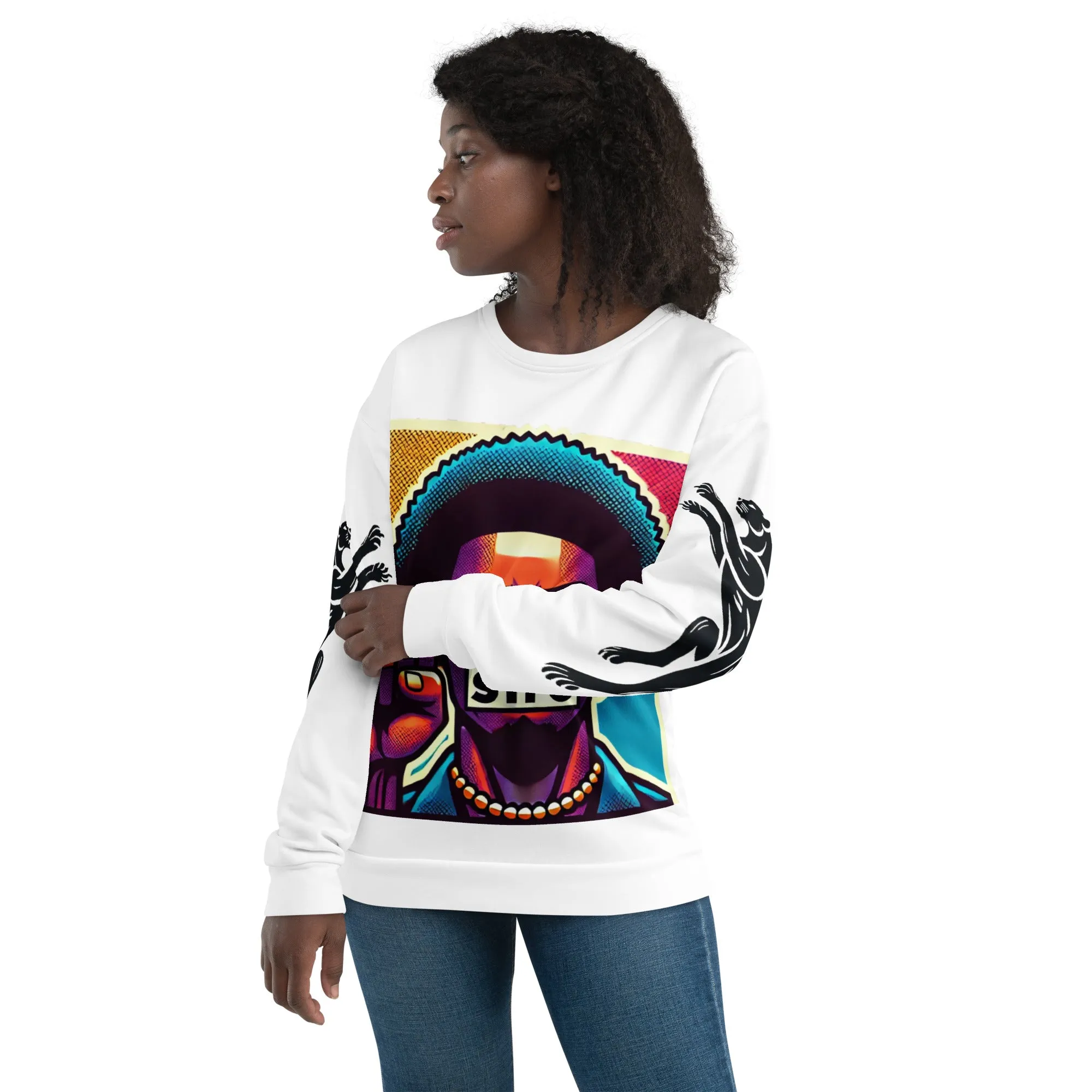 STFU Power Fist Unisex Sweatshirt - Panthers - Male