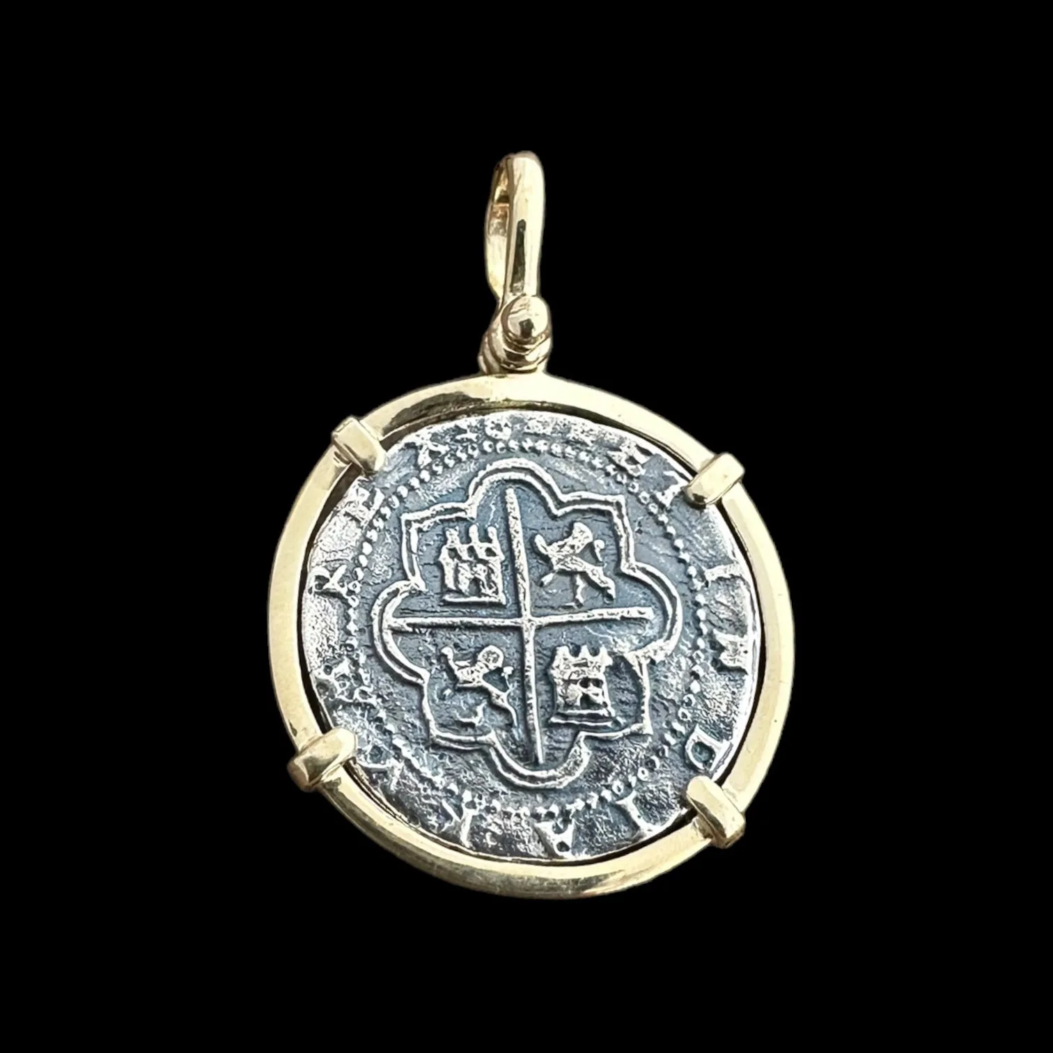 Tales of the ATOCHA - Atocha Re-creation Coin Pendant in 14K Gold Mount