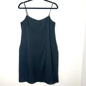 Teri Jon Slip Dress LBD Sleeveless 90s Style Black Sz 8