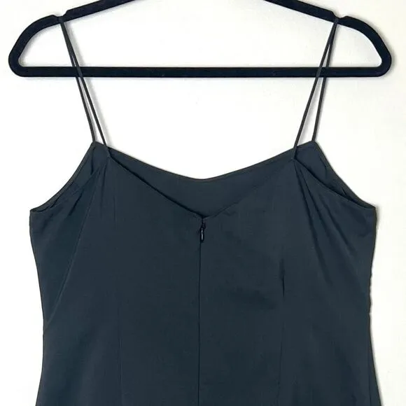 Teri Jon Slip Dress LBD Sleeveless 90s Style Black Sz 8