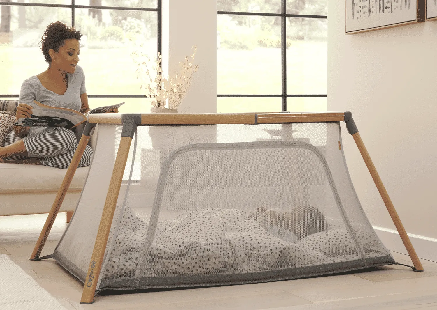 Tutti Bambini CoZee Go Day & Night Bundle - Oak/Charcoal