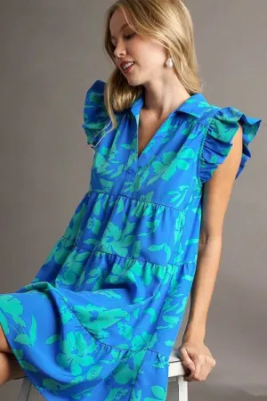 Umgee Azure Skies Tiered Dress