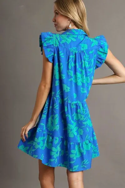 Umgee Azure Skies Tiered Dress