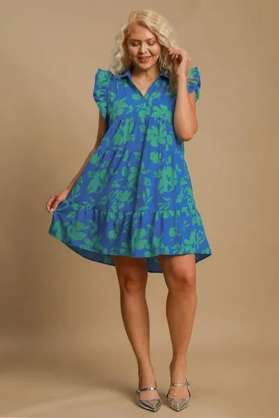 Umgee Azure Skies Tiered Dress