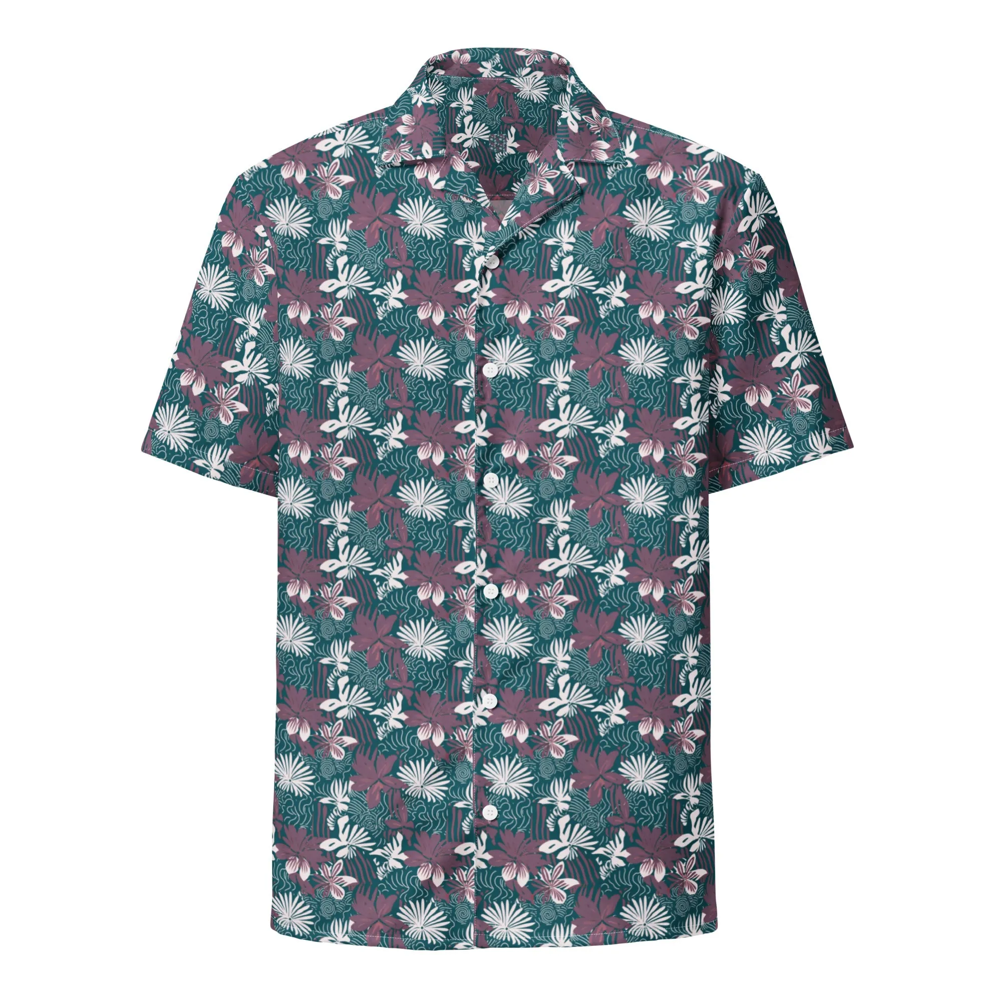 Unisex button shirt. Hawaii Print Shirt, From Small to 5X
