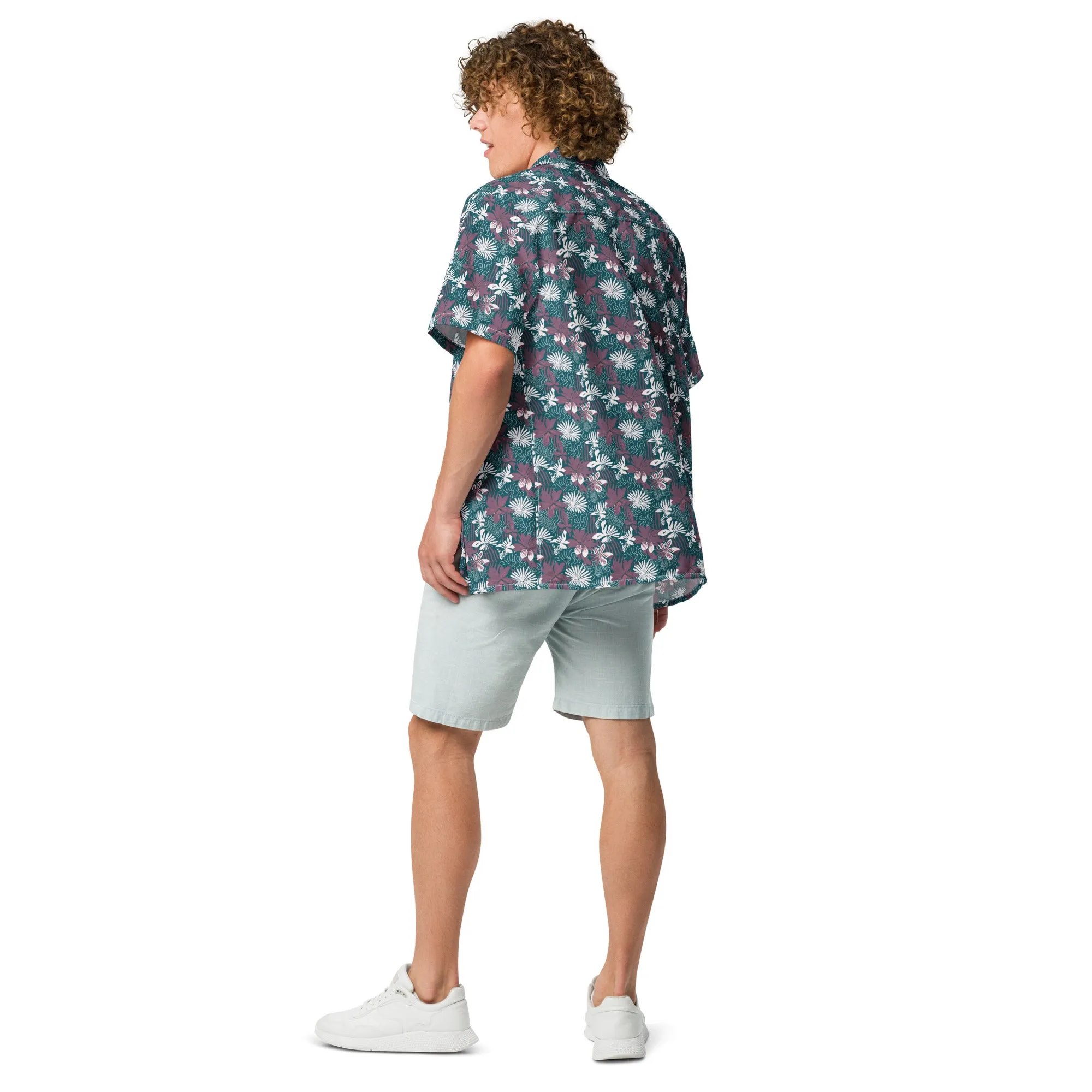 Unisex button shirt. Hawaii Print Shirt, From Small to 5X