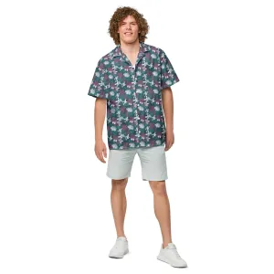 Unisex button shirt. Hawaii Print Shirt, From Small to 5X