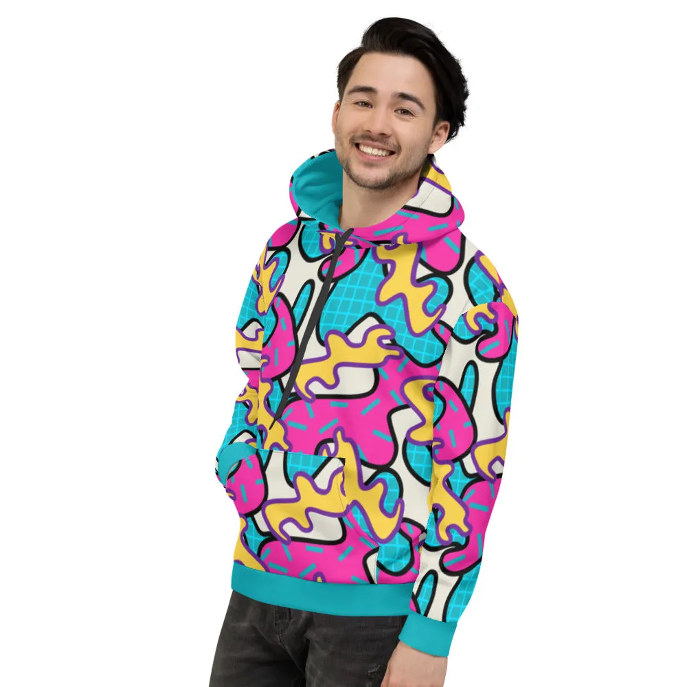 Unisex Hoodie, Memphis Curvy