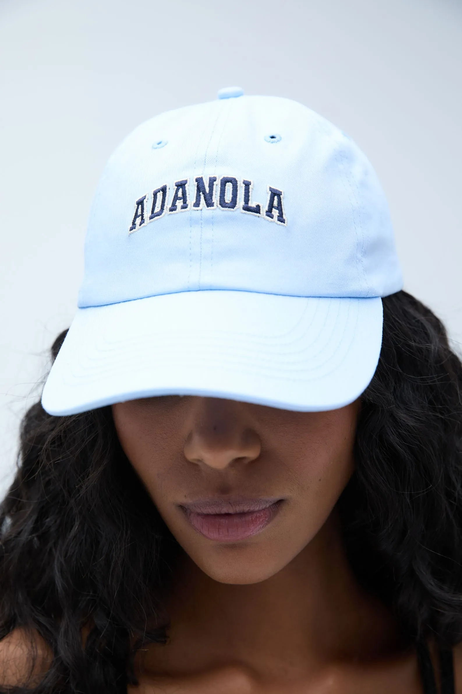 Varsity Cap - Powder Blue/Navy/White