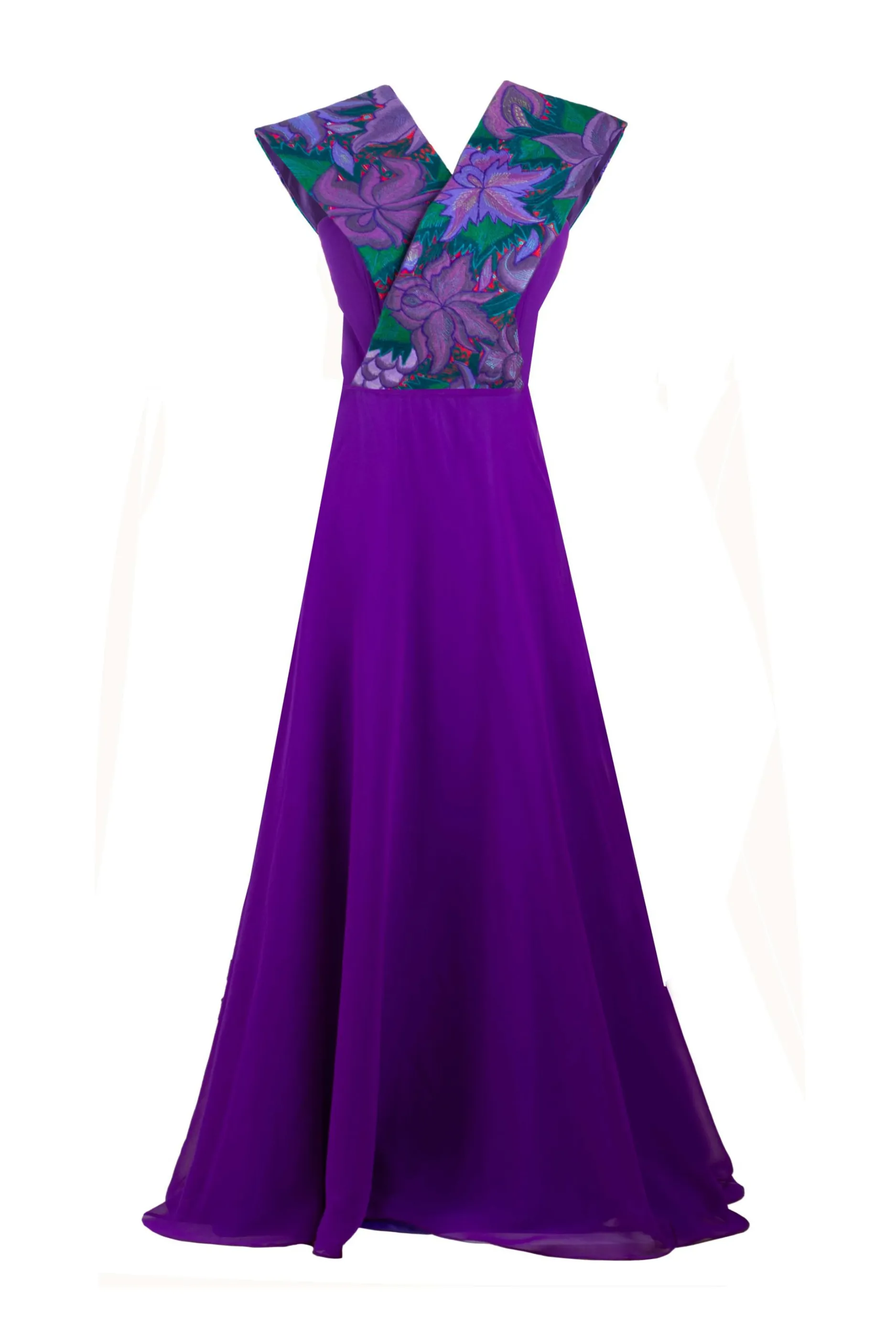 Vestido Zinacantán Uva