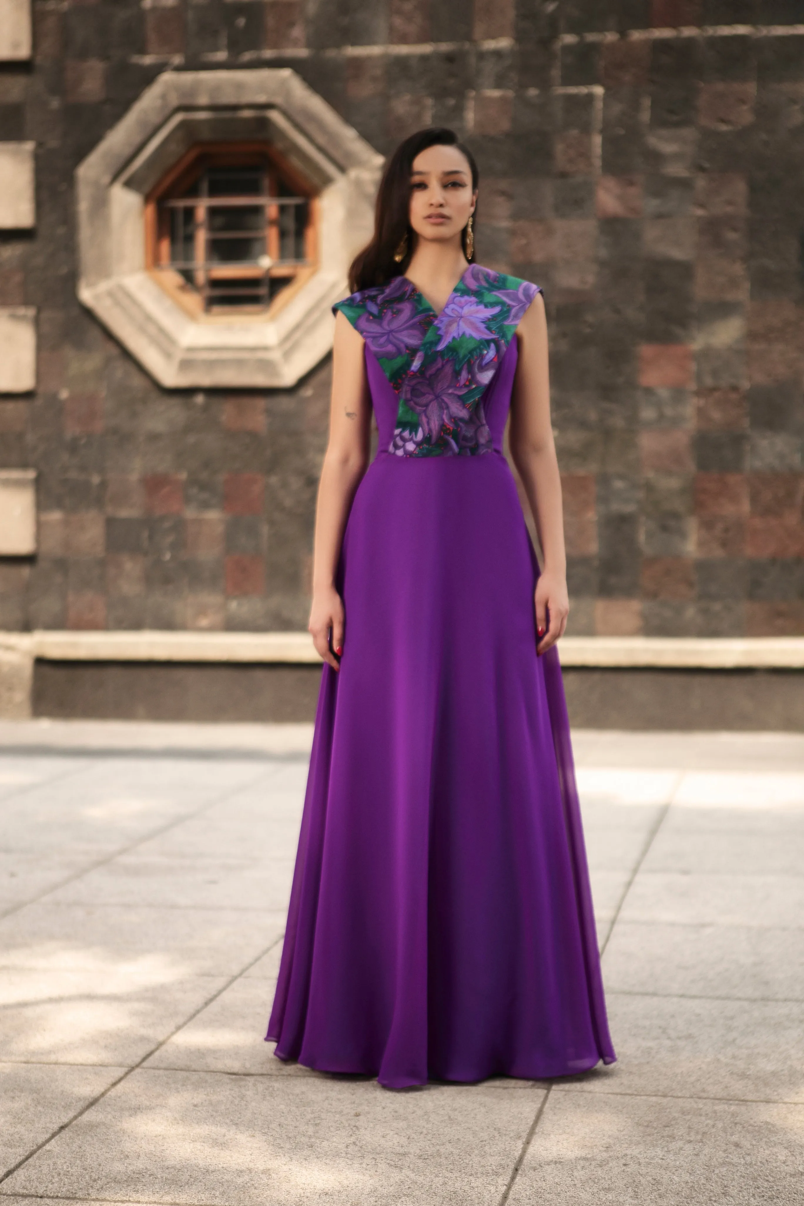 Vestido Zinacantán Uva