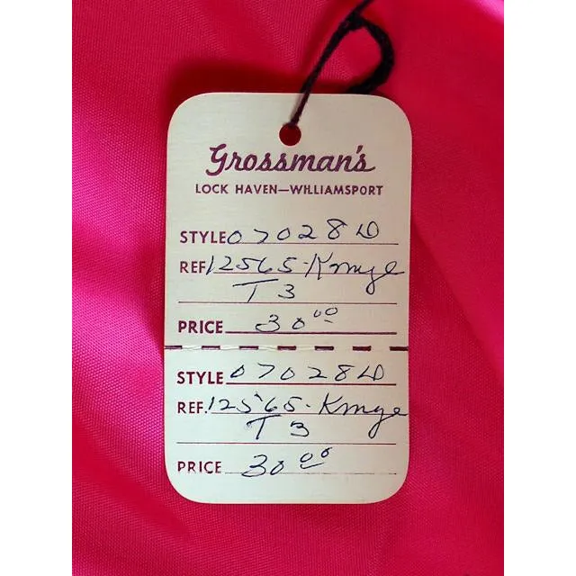 Vintage Dress Pink Linen 2 PC  Susan Thomas 1960s NOS 4