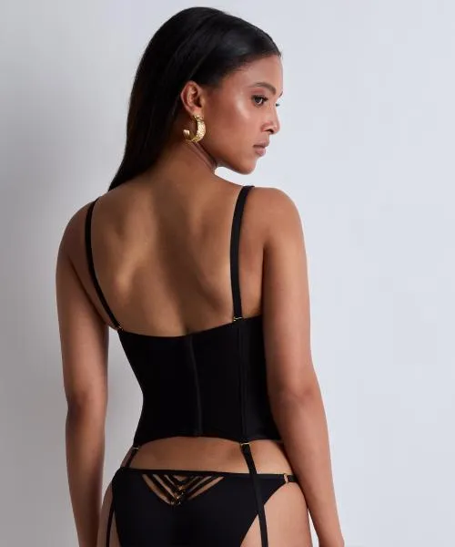 Voodoo Kiss Underwire Basque - Millenium Black -