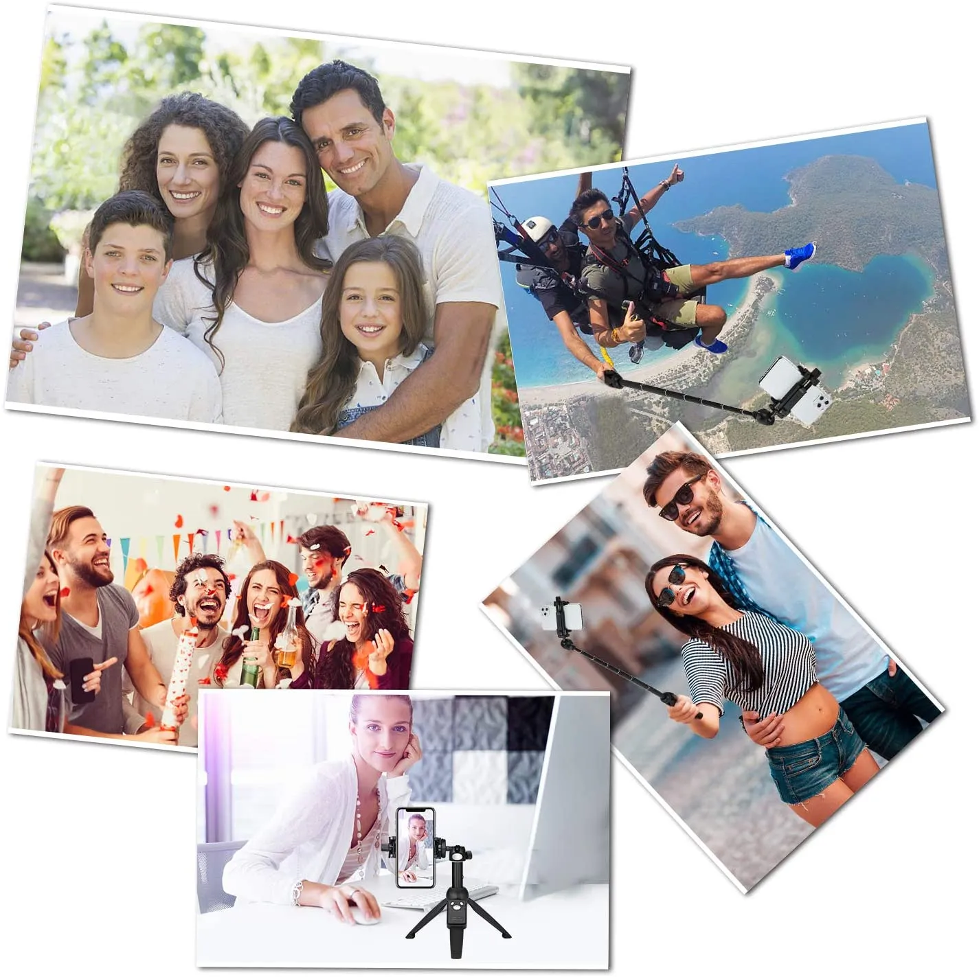 Wevon Selfie Stick Tripod, 40 inch Extendable Phone Tripod with Bluetooth Remote Compatible with iPhone 11 Pro Xs Max Xr X 8 7 Plus, Android, Samsung Galaxy S20 S10 S9 S8  Note 10 9 8, Huawei and More, Lightweight