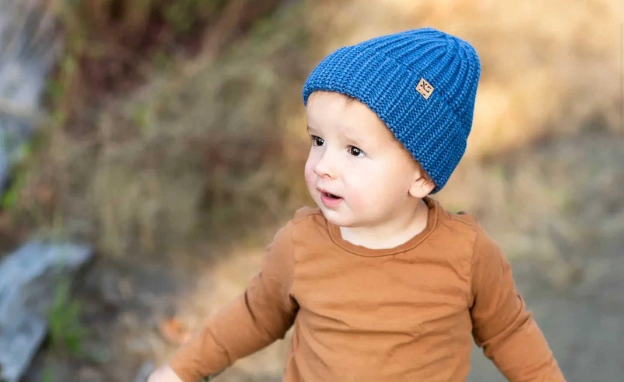 XS United Baby Chunky Beanie in Blue: Newborn to 3M