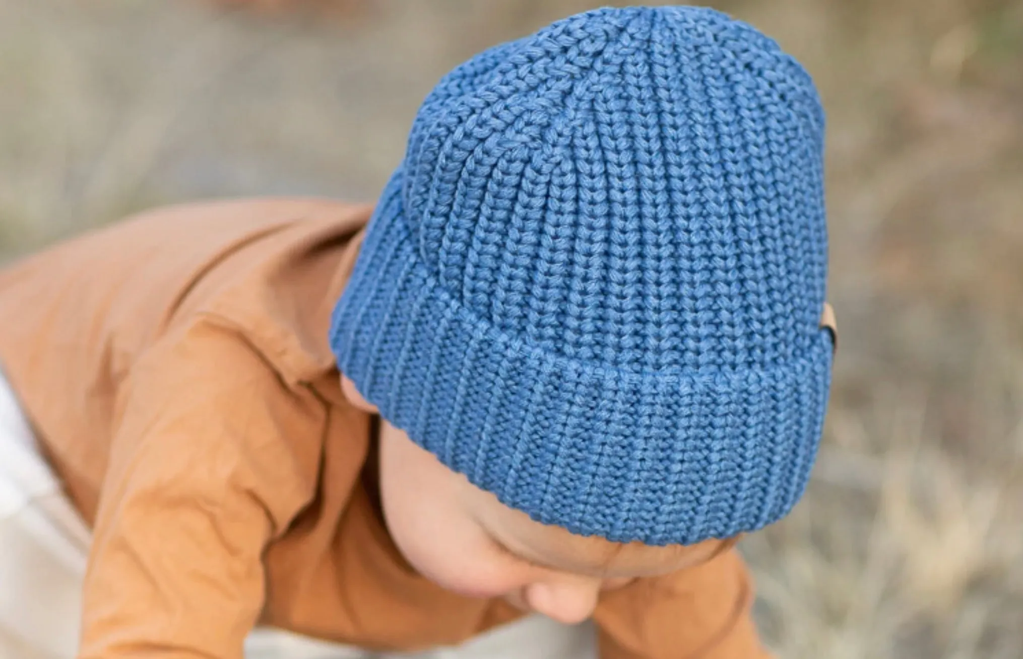 XS United Baby Chunky Beanie in Blue: Newborn to 3M